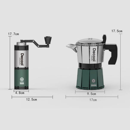 Classical Mocha Pot & Grinder—612PCS-NO.DECOOL16810 Coffee Machine Home Kits Building Blocks Toys 