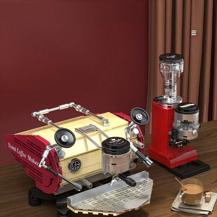 Kees Speedster Coffee Maker & Grinder—691PCS-NO.DECOOL16808 Coffee Machine Home Kits Building Blocks Toys