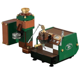 Summer France Coffee Maker & Grinder—828PCS-NO.DECOOL16805 & 16807 Coffee Machine Home Kits Building Blocks Toys 